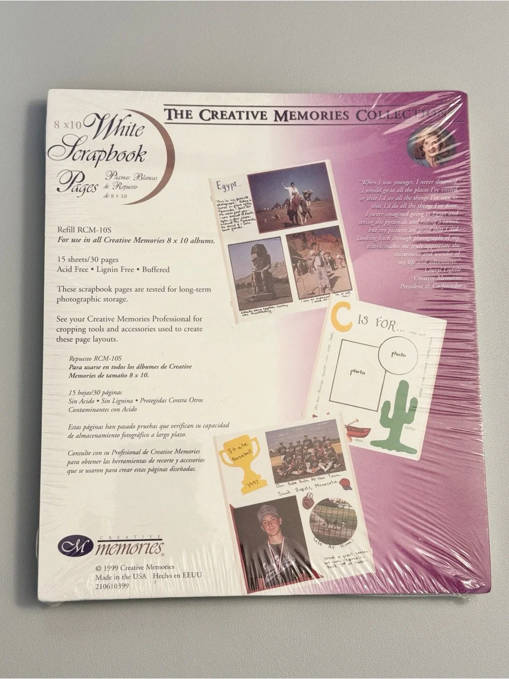 Creative Memories White 8x10 Scrapbook Pages Pack